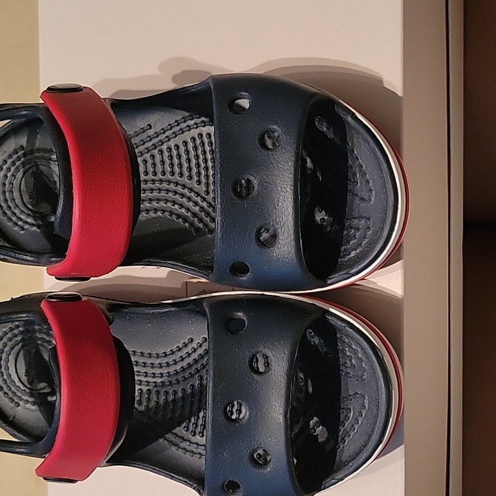 CROCS Blue and Red Sandals for Everyday Comfort